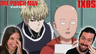 LA PRUEBA DE SAITAMA Y GENOS  REACCIÓN 1X05 ONE PUNCH MAN [upl. by Reehsab]