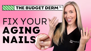 Fix Brittle Nails Easy AntiAging Tips  The Budget Dermatologist [upl. by Nesnej654]