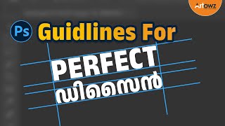 How to use guidelines in Photoshop Malayalam  Add Margins Use Ruler amp Grid  Scale  Guide [upl. by Armanda]