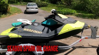 Seadoo Spark Oil Change [upl. by Llemej340]