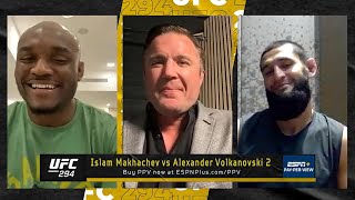 Kamaru Usman amp Khamzat Chimaev Collide in an Exclusive Interview with Chael Sonnen  ESPN MMA [upl. by Therron]