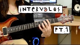 INTERVALOS EN LA GUITARRA  distancias entre notas [upl. by Lishe]