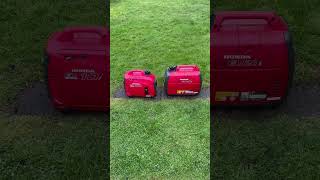 Honda EU20i amp EU10i Inverter Generator Running Together [upl. by Sokram429]