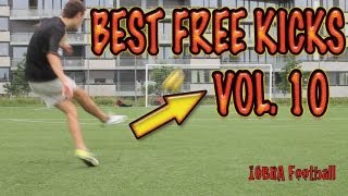 BEST Football Free Kicks amp Shots Vol 10 ⚽  Ronaldo Knuckleballs  Topspin  Curves  by 10BRA [upl. by Friedland873]