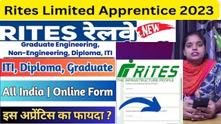 RITES Apprentice Online Form 2023  RITES Apprentice Recruitment 2023 Apply Online [upl. by Sedecrem120]