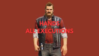 Hands All Executions  Texas Chainsaw Massacre The Game [upl. by Josey]