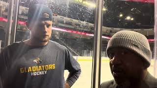 March 22 2024 Pregame interview with the Atlanta Gladiators’ Michael Marchesan [upl. by Aleahs]