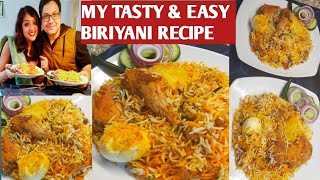 Chicken BIRIYANI recipe 2018 easy Kolkata style chicken BIRIYANI [upl. by Markos]