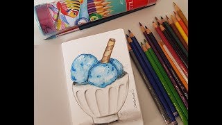 Desenhando com Lápis Aquarelável FaberCastell 02 [upl. by Ruscher]