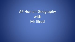 AP Human Geography  sector model review [upl. by Haidej859]