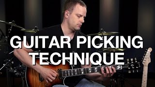 Basic Guitar Picking Technique  Lead Guitar Lesson 2 [upl. by Lucilia]