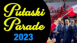 Pulaski Day Polish Parade 2023 in New York City with Andrzej Duda [upl. by Sucramd135]