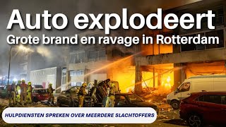 EXPLOSIE in Rotterdam grote brand uitgebroken [upl. by Cock416]