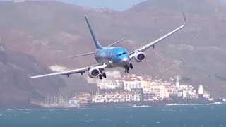 Incredible Pilot Skills Severe Windshear  DANGEROUS LANDING during a STORM [upl. by Yorker896]