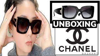 UNBOXING CHANEL SUNGLASSES  MY FIRST CHANEL SUNGLASSES [upl. by Dario766]