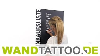 Tafelfolie Anleitung  Wandtattoos zum Beschriften [upl. by Ynabe733]