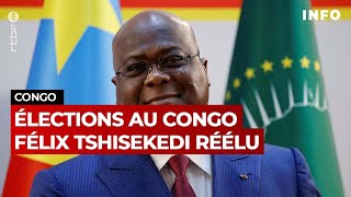 Élections au Congo  Félix Tshisekedi réélu  RTBF Info [upl. by Tigram]