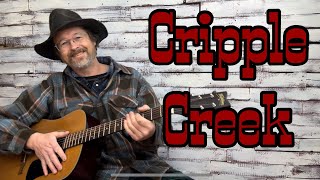 Cripple Creek Clawhammer Guitar with Lyrics [upl. by Asus973]