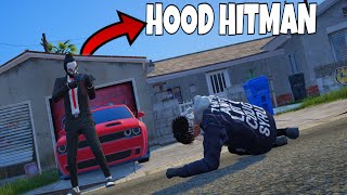 I Spent 24 Hours As The HOOD HITMAN in GTA 5 RP [upl. by Suiravaj]