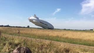 Airship crash Airlander 10 crashing into the ground cardington shed airship [upl. by Mihalco]