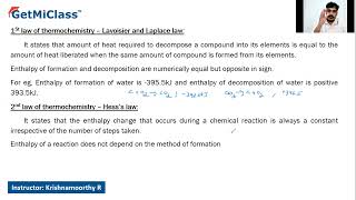 Lavoisier and Laplace law [upl. by Fergus]