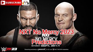 NXT No Mercy 2023 Bron Breakker vs Baron Corbin Predictions WWE 2K23 [upl. by Nerehs]