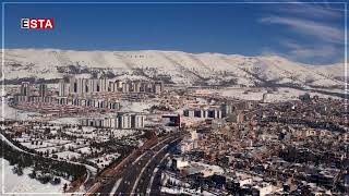 Drone footage shows beautiful winter scenes in Sulaimani [upl. by Thirza]