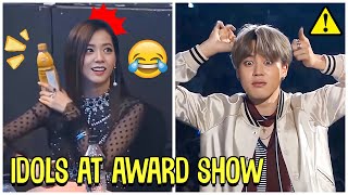 Funny Kpop Idols Being Extra At Award Show [upl. by Naitsirt382]