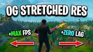 How To Get STRETCHED RESOLUTION in Fortnite OG Best Stretched Resolution [upl. by Bortman]