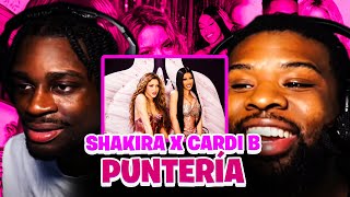 FIRST TIME reacting to Shakira amp Cardi B  Puntería  BabantheKidd Official Music Video [upl. by Hasseman]