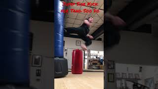 Jump Side Kick for Tang Soo Do shorts [upl. by Cartwright]