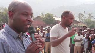 RusiziDr Frank Habineza hakiriwe nkigisubizo cyo gusubizwa ubutaka bwabo bambuwe [upl. by Esorrebma]