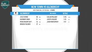 Cricket Tasmania Premier League  Mens 1st Grade  Round 24  New Town v Glenorchy  Day 1 [upl. by Lili]