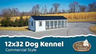 12x32 Commercial Dog Kennel From The Dog Kennel Collection [upl. by Siegel136]