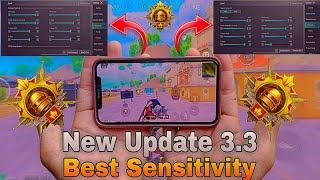 New update 33 best sensitivity PubgMobile RashGameplay Bgmi RashGameplay new update RashGameplay [upl. by Bigod245]