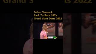 Fallon Sherrock Back To Back 180s Grand Slam Of Darts 2022 [upl. by Tavey340]