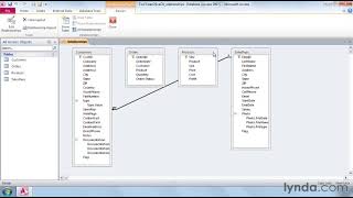 Access Tutorial  How to create table relationships [upl. by Malanie]