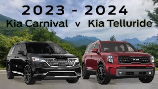 Kia Carnival vs Kia Telluride [upl. by Marienthal628]