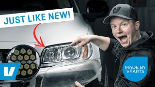 How to change headlightlens on Volvo V70 XC70 0816  Looks like new [upl. by Maloy]