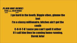 Nicki Minaj  Down In The DM remix Verse  Lyrics Video [upl. by Dlanor]