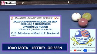 JOAO MOTA FERREIRA – JEFFREY JORISSEN LIGA ESPAÑA DIV HONOR 2324 J8 17022023 1800 [upl. by Auof]