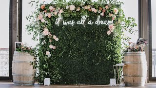 EASY DIY BACKDROP  BIRTHDAYWEDDINGEVENT QUICK HOWTO TUTORIAL [upl. by Zoldi454]