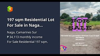 197 sqm Residential Lot For Sale in Naga Camarines Sur [upl. by Hootman850]