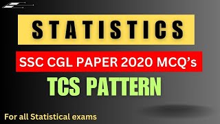 SSC CGL Statistics MCQs  Statistical Investigator  सांख्यिकी अन्वेषक सांख्यिकी अधिकारी  statmcq [upl. by Nylime]