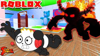 Baby Combo Escapes Daycare in Roblox Let’s Play Roblox Daycare with Combo Panda [upl. by Enisamoht]