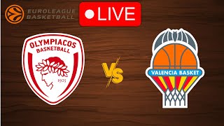 🔴 Live Olympiakos vs Valencia  EuroLeague 20232024  Live Play by Play Scoreboard [upl. by Esten]