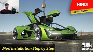 GTA 5  How to Install Lamborghini Terzo Electric Mod Step by Step Guide  Hindi [upl. by Asoj]