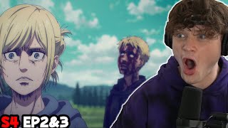 REINERS PAST REVEALED  EVERYTHING GETS EXPLAINED  Attack on Titan Season 4 Episode 2amp3 Reaction [upl. by Metah]