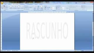 Como criar uma marca dágua com o Microsoft Office Word 2007 [upl. by Nonnelg]