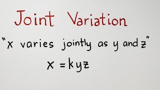 Joint Variation  Equation and Constant of Variation  Grade 9 Math Second Quarter [upl. by Malone]